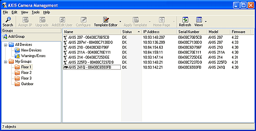 AXIS Camera Management Interface1_1206